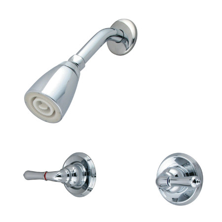 KINGSTON BRASS Shower Faucet, Polished Chrome, Wall Mount KB241SO